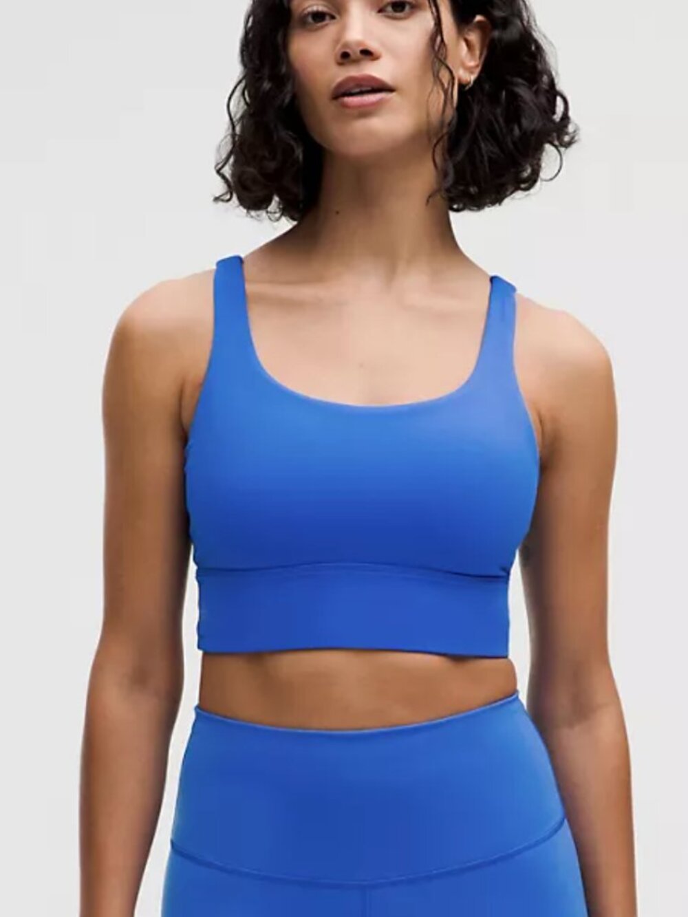 lululemon Energy Longline Bra  Medium Support, B–D Cups - Cerulean Blue Size 6